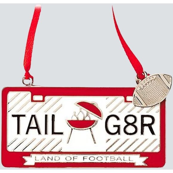 Hallmark Other - Hallmark Christmas Tree Ornament Tailgater License Plate Land of Football